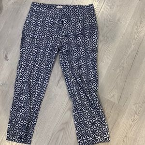 Women’s laundry capri pants size 8 navy & white